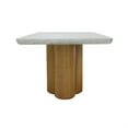 thumbnail image 3 of Cid Ziv 71 Inch Dining Table- Rectangular Gray Faux Concrete- Pillar Base, 3 of 6