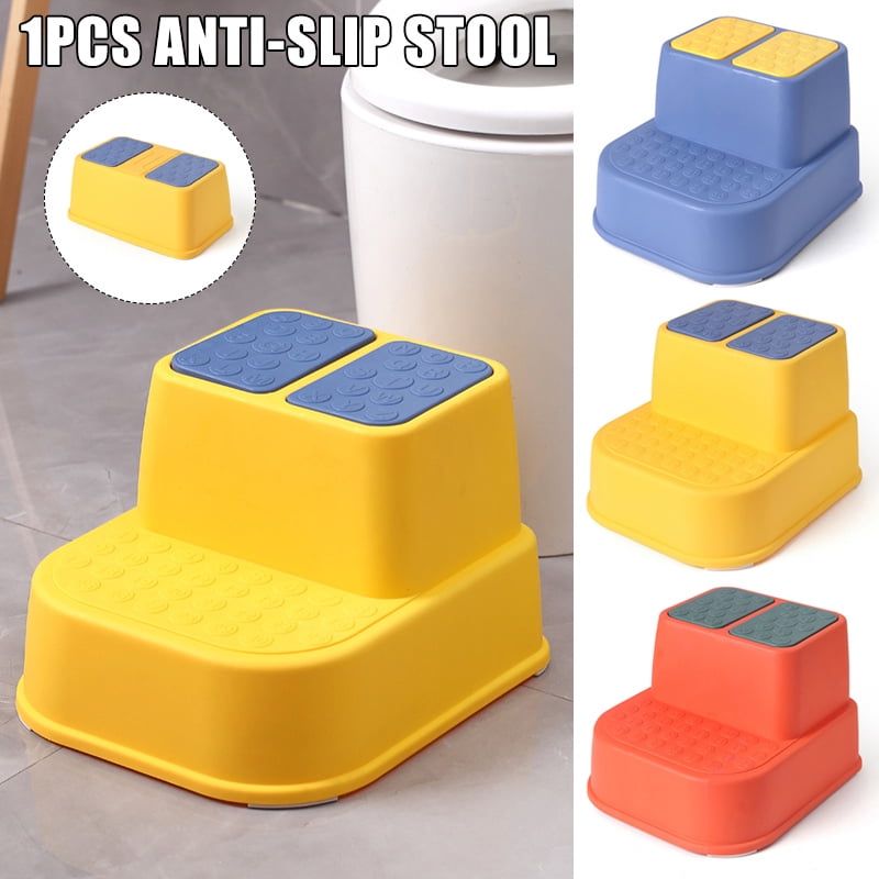 YOUNGE Children Step Stool Multi-Function Anti-Slip Thicken Footstool Single//Double Layers Stool for Kids Children