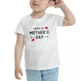 thumbnail image 3 of Happy 1st Mother's Day Funny Toddler T Shirts for Boys Girls (White, 5/6T), 3 of 5