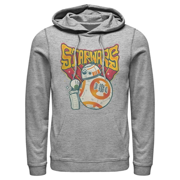 Men's Star Wars: The Rise of Skywalker Droid Duo  Pull Over Hoodie Athletic Heather 3X Large