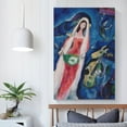 thumbnail image 5 of Marc Chagall The Bride La Mariee Art Poster Print Photo Art Painting Canvas Poster Home Decorative Bedroom Modern Decor Posters Gifts 20x30inch(50x75cm), 5 of 6