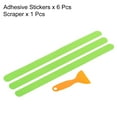 thumbnail image 3 of Uxcell 15 x 0.8" Non Slip Bathtub Stickers Safety Shower Treads Adhesive Decal Square with Scrape, Green 6 Pack, 3 of 6