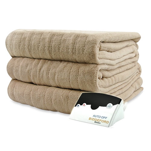 Biddeford Luxurious MicroPlush Electric Heated Blanket Twin Full Queen