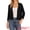 Black, variant on DARING DIVA Women's Cropped Knit Open Front 3/4 Sleeve Bolero Shrug XS Black