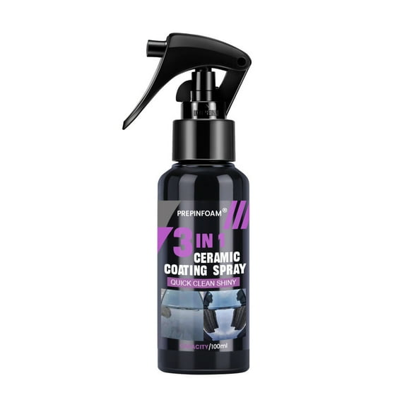 PREPINFOAM 3-in-1 Nano Ceramic Rapid Paint Wax Spray for Cars with Crystal Coating Agent-100ml