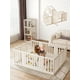 thumbnail image 1 of Baby Playpen VBABY para bebés y niños pequeños, 12 paneles blancos, 1 of 7
