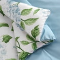 thumbnail image 4 of Martha Stewart Everyday Harper Hydrangea Gingham 7-Piece Microfiber Queen Comforter Set, 4 of 7