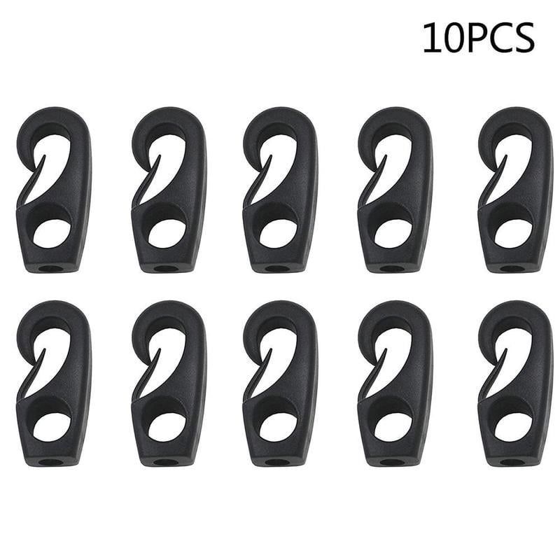 10x Plastic Bungee Hooks For Shock Cord Tie Down Canoe Accessories ...
