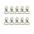 thumbnail image 1 of Inteprter Llavero de 10 Uds., llavero de varios colores, herrajes de retroceso multiusos, anillos divididos, llavero dorado resistente al desgaste Decoración del hogar Bronce Inteprter HA062248-06B, 1 of 6