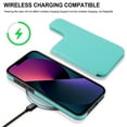 thumbnail image 3 of Allytech 2 in 1 Detachable Wallet Case for iPhone 14 with Card Holder, [Large Capacity] PU Leather Magnetic Snap Kickstand Case Support Wireless Charging, Shockproof Anti-Drop Case, Green, 3 of 9
