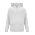 thumbnail image 6 of RYDCOT Men's Quarter Zip Hoodie Waffle Knit Hooded Sweatshirt Loose Fit Casual Long Sleeve Pullover Workout Jackets with Pockets White, 6 of 6