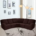 thumbnail image 2 of 2024 5 Seat Corner Sofa Cover Sectional Recliner Corner Sofa Protector for Livingroom Deep Blue, 2 of 11