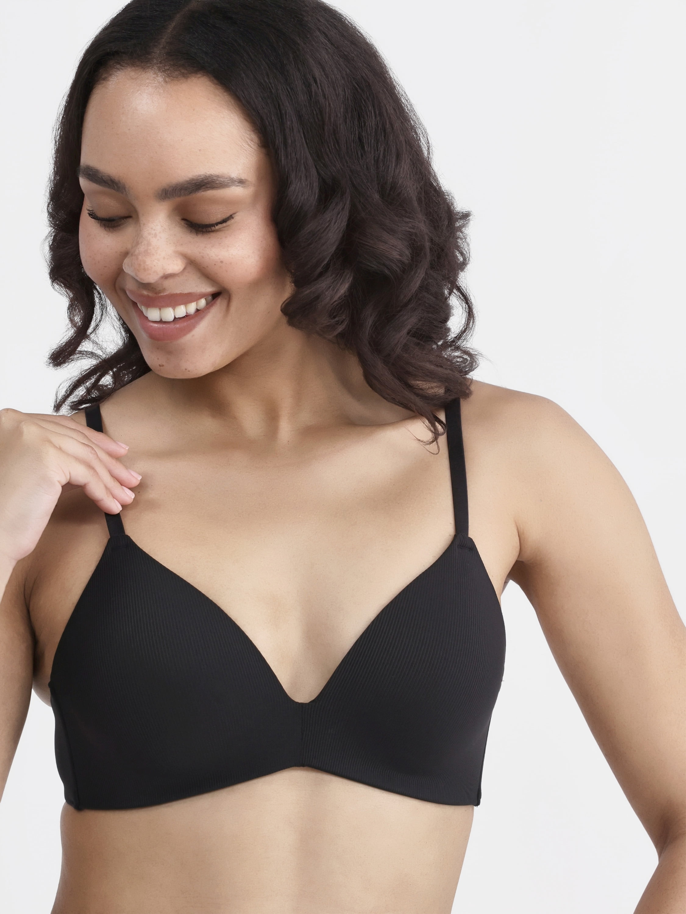 No Boundaries Wireless Rib T-Shirt Bra, Women's Sizes XS-XXXL