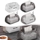 thumbnail image 2 of Elegante caja de pañuelos con patrón de glaciar: ¡espaciosa, a prueba de humedad y fácil de rellenar!, 2 of 5