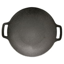 WEUVEB Nonstick Cast Iron Barbecue Pan for Steak Vegetables and Pizza