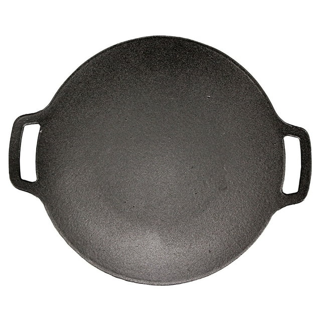Miangastore Iron Outdoor Barbeque Grill Pan Outdoor Iron Wok Frying Open Camping Frying Open