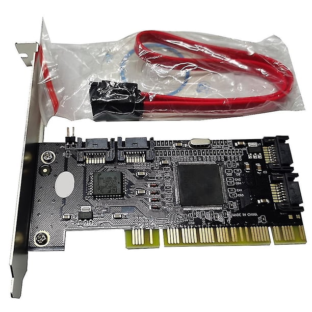 Puertos internos PCI Sata (4 puertos) Sil3114 Pset Sata Cables con dos Sata Ca