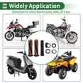 thumbnail image 7 of Unique Bargains 7/8" 22mm 15/16" 24mm Motorcycle Hand Grips Cover Kit Aluminum Alloy Rubber Handlebar Hand Grips for Motorcycle Scooter Bicycle ATV Black Orange 1 Set, 7 of 7