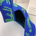 thumbnail image 1 of Bolsa Graffiti Text Lady Top-handle Bags Fashion Knitting Purse Simple for Work (Azul) Sywqhk Para Estrenar, 1 of 9