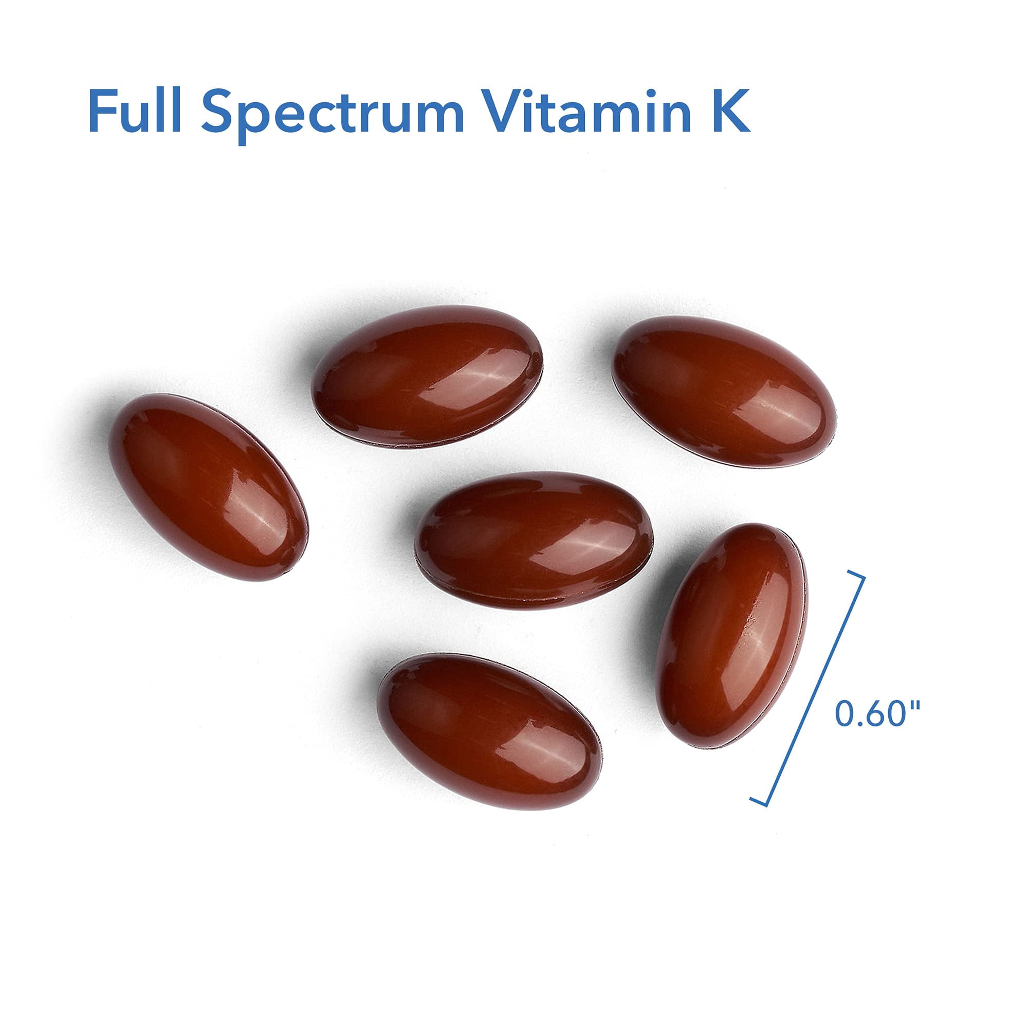 Allergy Research Group Full Spectrum Vitamin K - Vitamin K1 and K2 Supplement, Vitamin K Complex, MK-4, MK-7, Vitamin D3, Vitamin A - 90 Count