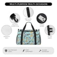 thumbnail image 4 of Balery Dogs Bolsa de Gimnasio para Mujeres, Bolsa de Viaje con Bolsillo Húmedo, Bolsa de Fin de Semana para Mujeres, Bolsa de Viaje Resistente al Agua, 4 of 7