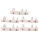 thumbnail image 1 of White Miniature Hook for Doll House Decoration Made of Synthetic Material 5 Pieces, 1 of 5
