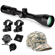 Vortex Optics Crossfire II 3-9x50 Riflescope Dead-Hold BDC (MOA) Reticle, 1 inch Tube with Rings and Free Hat