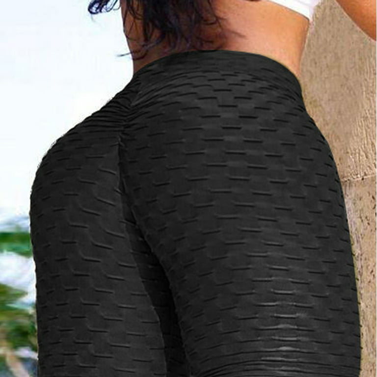 Puntoco Women'S Clearance Yoga Pants High Waist Tight Fitness Yoga Pants  Nude Hidden Yoga Pants Black 