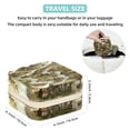 thumbnail image 5 of Map Section Portable Square Jewelry Box for Rings Earrings Necklaces Bracelets Girls Women Travel Organizer Decorative Display, 5 of 6