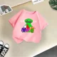thumbnail image 5 of Ropa de verano para niños, camiseta deportiva informal de algodón con dibujos animados, camiseta cómoda de manga corta de algodón para niños y niñas, 5 of 5