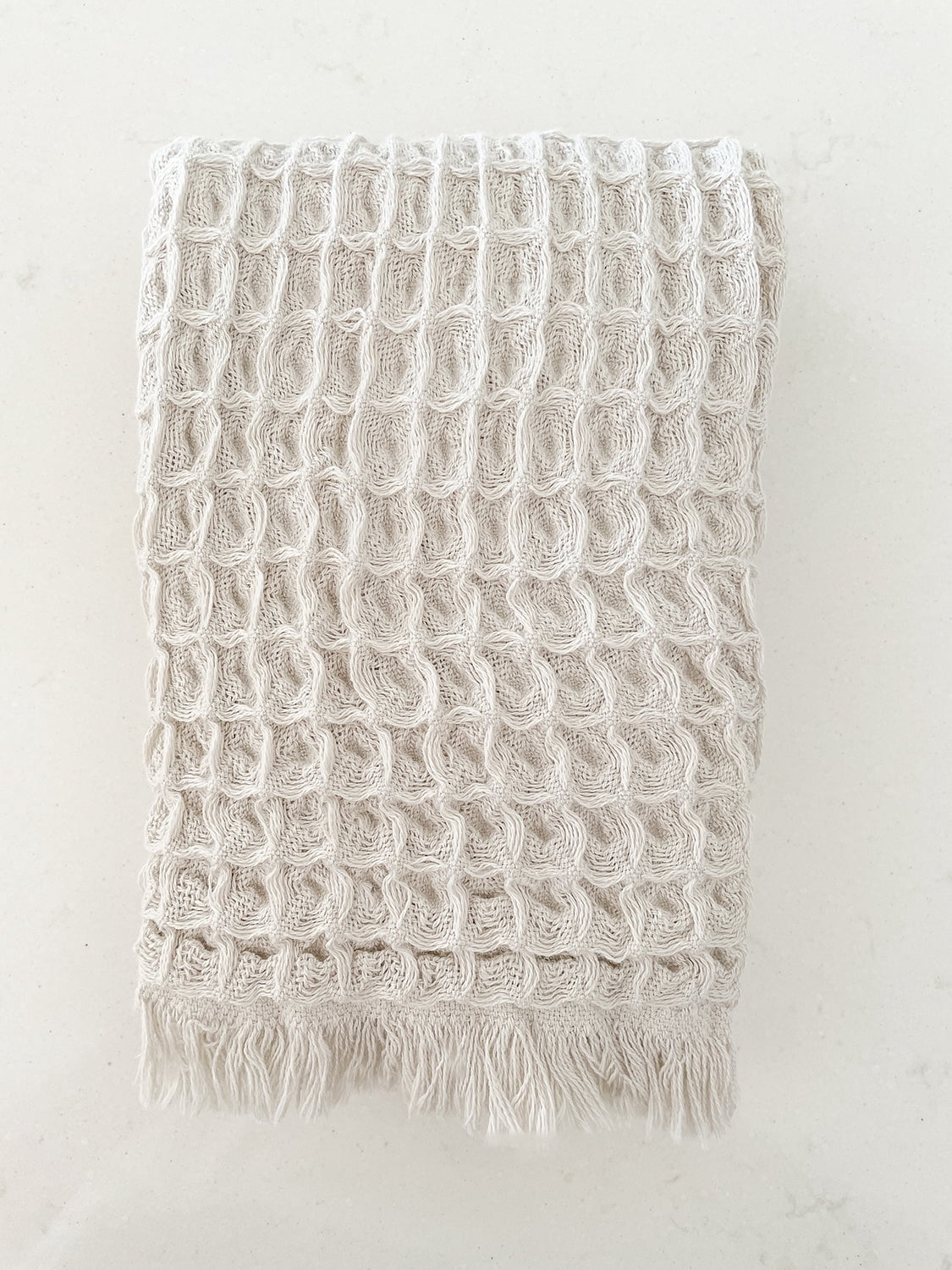 Turkish Cotton Waffle Hand Towel - Set of 2 Deep Blue