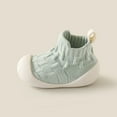 thumbnail image 4 of Green Infant Walking Shoes For Girls With Soft Sole Non-Slip Soles Solid Color Design For Newborns, 4 of 4