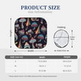 thumbnail image 6 of Uemuo Mushroom Doodle Printed 2 PCS Car Windshield Sun Shade, Auto Sun Heat and UV Rays Blocker, Foldable Automotive Front Window Sunshade Protector, 6 of 7