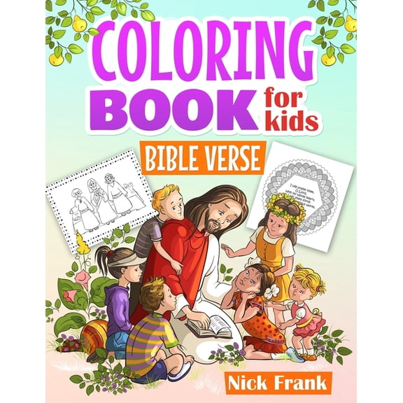 Bible Verse Coloring Books for Kids: Inspiring Verses with Animals and Figures for Children, Girls, and Boys. Activity B, (Paperback)