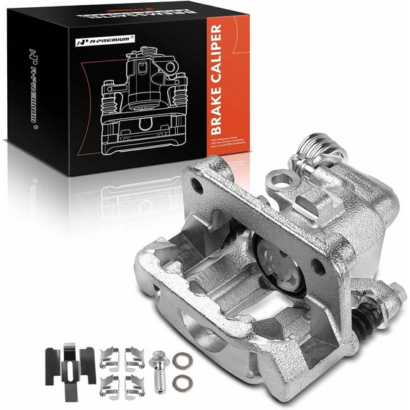 A-Premium Disc Brake Caliper Assembly with Bracket Compatible with Select Ford Models - for Mustang 1999-2001/2003-2004 - Rear Left Driver Side