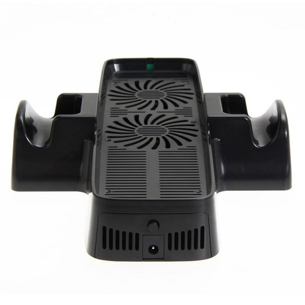 Peggybuy Cooling Fan with Dual Dock Stand for XBOX 360 Game Controller 