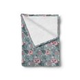 thumbnail image 2 of Garden Art Soft Flannel Fleece Throw Blanket, Blooming Flowers Thriving Colorful Nature Growth Outline Style Foliage Leaves, Cozy Plush for Indoor and Outdoor Use, 60" x 80", Multicolor, by Ambesonne, 2 of 5