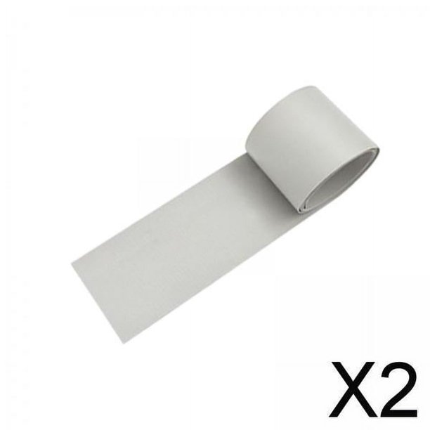 2 Parches Para Balsa, Parches Para Kayak, Parche De Reparación De Cama De Aire De PVC, Tamaño 100 Cm X 5 Cm, Gris Duradero 2 piezas
