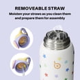 thumbnail image 3 of BOTTLE BOTTLE Insulated Water Bottle with Straw Lid and Handle 16 oz Stainless Steel Vacuum Tumbler Water Bottles for School Outdoor Travel Gifts for Boys and Girls Stellar Pop, 3 of 7