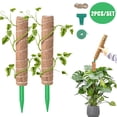 thumbnail image 1 of Visland 2PCS Moss Coir Plant Support Stakes, Climbing Plant Support, Coconut Moss Rods for Indoor Plants, Monstera Adansonii, Creeper, 1 of 8
