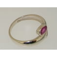 thumbnail image 5 of LBG British Made 925 Sterling Silver Natural Ruby Womens Band Ring - 33 size options, 5 of 7