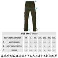 thumbnail image 5 of Zusmen Mens Fleece Cargo Sweatpants Multi-pocket Loose Casual M-5XL Tall And Big Size(Olive 3XL), 5 of 5
