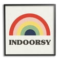 thumbnail image 5 of Indoorsy Text Retro Pop Rainbow over Neutral Art for Kids Framed Art Print Wall Art, 17x17, 5 of 5