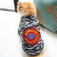 thumbnail image 4 of Pet Clothing Color Stitching Cat Print Clothes Pet Clothes Dog Coat Shirt Winter Sweatshirt Clothes for Dogs Boys for Winter Small Dogs Clothes for Winter Girl Dog Clothes Winter Coats Med Dog Cl, 4 of 7