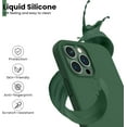 thumbnail image 3 of Shockproof Liquid Silicone Designed for iPhone 13 Pro Max Case 6.7", Gel Rubber Full Body Protection Anti-Shock Cover Case Drop Protection 6.7inch-Clover Green, 3 of 12