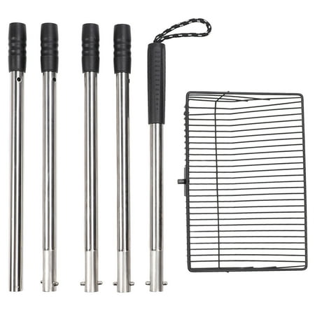 Litter Sifting Shovel Chicken Poop Scooper Adjustable 201 Stainless Steel 5 Extendable Handles For Small Chicken Coop