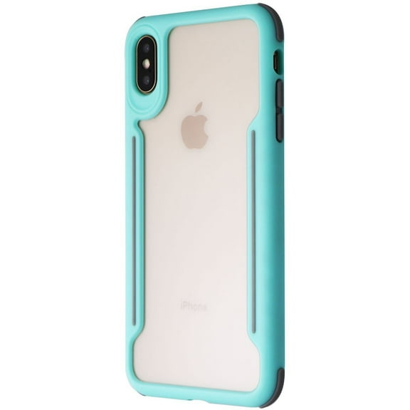 Verizon Slim Guard Clear Grip Case for iPhone XS Max - Green/Grey