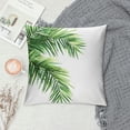 thumbnail image 2 of Acheng Palm Leaves with Lush Branches and Leaves Tropical Jungle Palm Leaves Plush Pillowcase White, 2 of 5