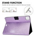 thumbnail image 3 of Dteck Case for Apple iPad Pro 11" 2nd Generation/iPad Air 4th Gen 10.9" (2020 Released),Magnetic Bling Glitter PU Leather Card Holder Wallet Folio Kickstand Cover, Purple, 3 of 5