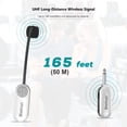 thumbnail image 2 of Auriculares con micrófono inalámbrico Bietrun UHF, 165 pies, alcance 6H, 2 of 8
